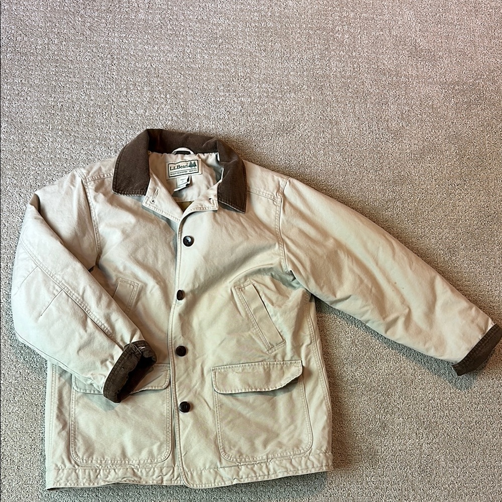 L.L. Bean Cream Barn Jacket